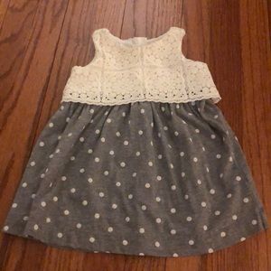 Baby GAP Jersey Polka Dot and Lace Top Dress